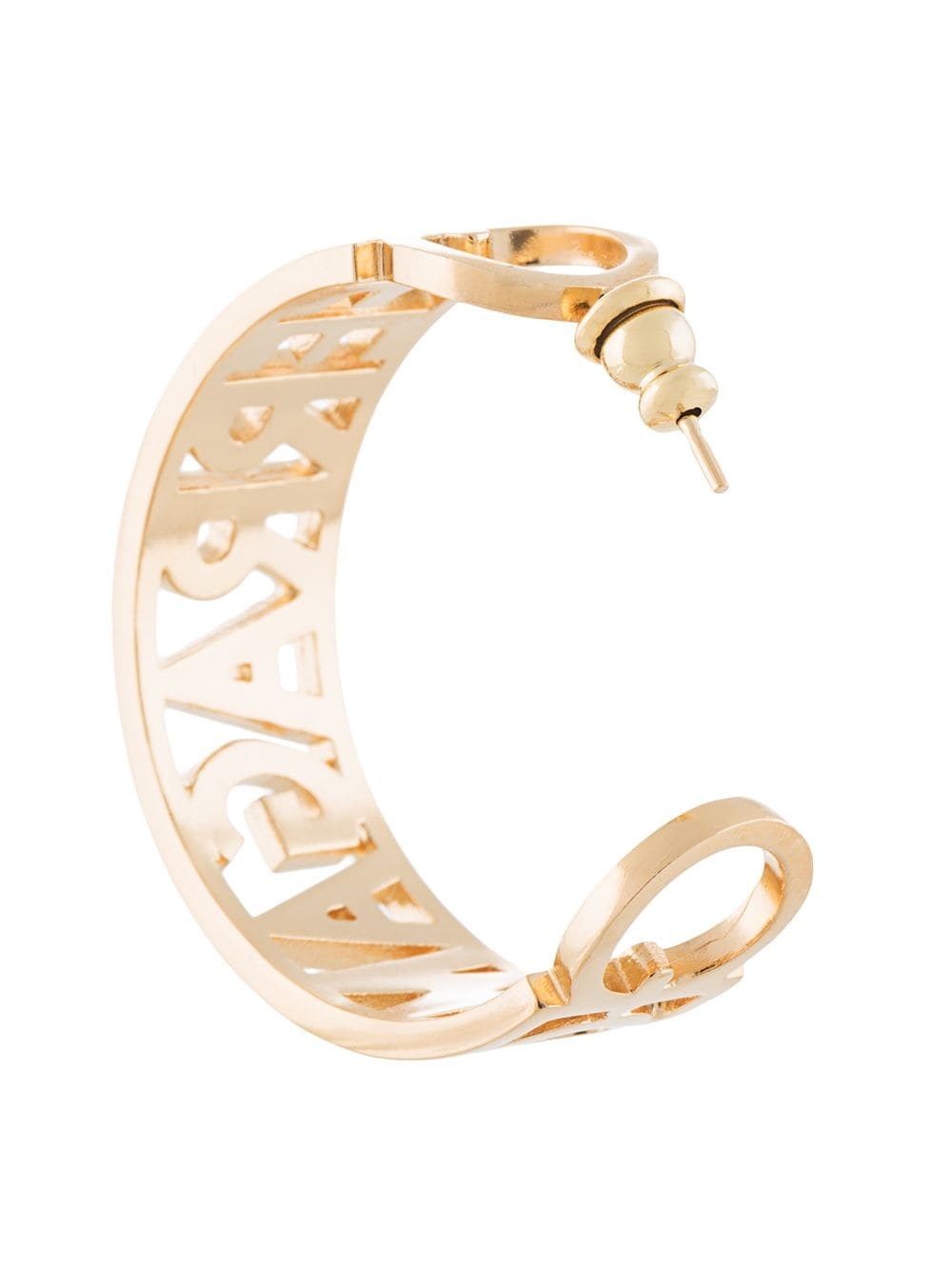 FERRAGAMO logo-plaque hoop earrings | REVERSIBLE