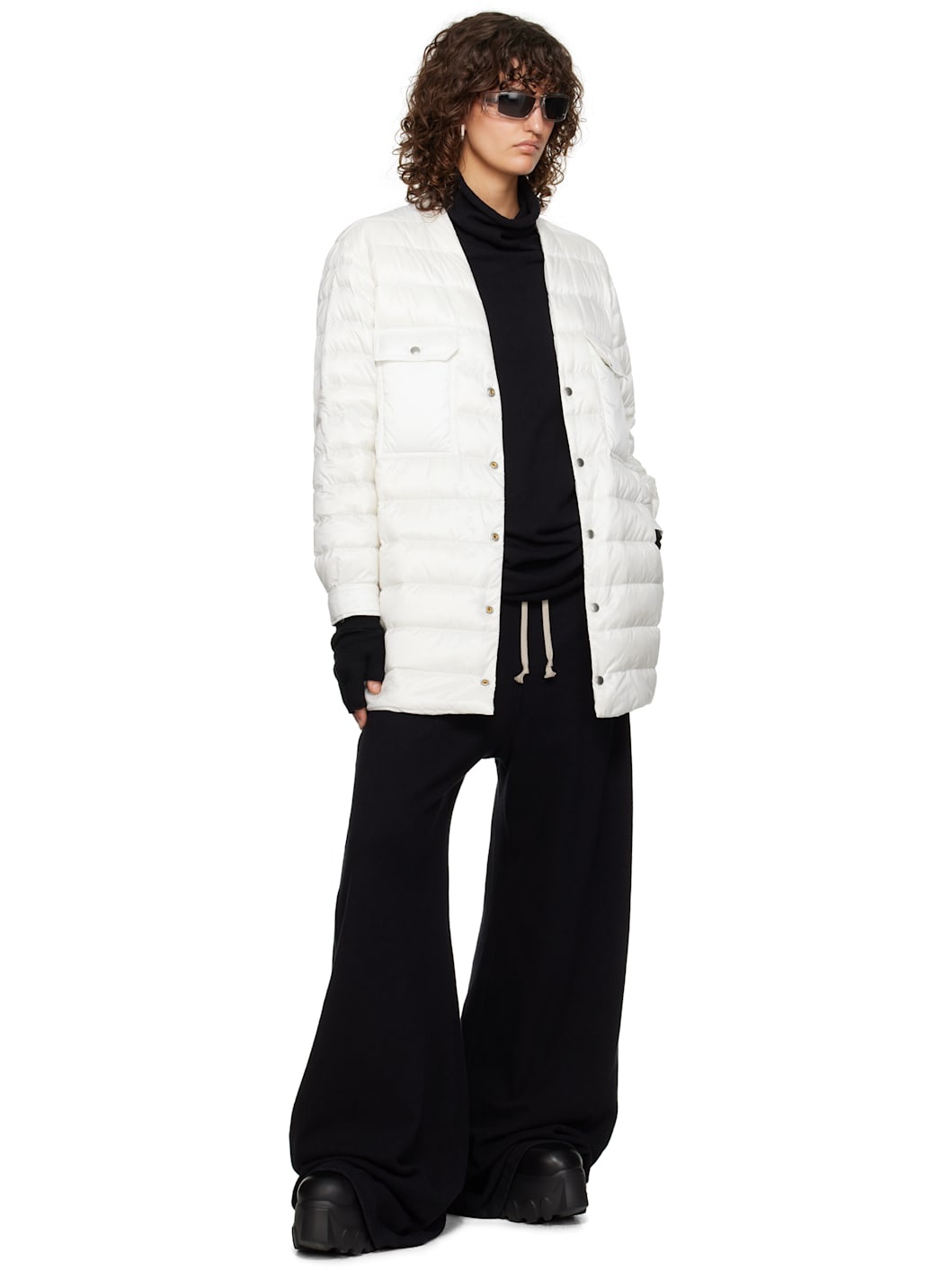 Moncler + Rick Owens Off-White Outershirt Jacket - 5
