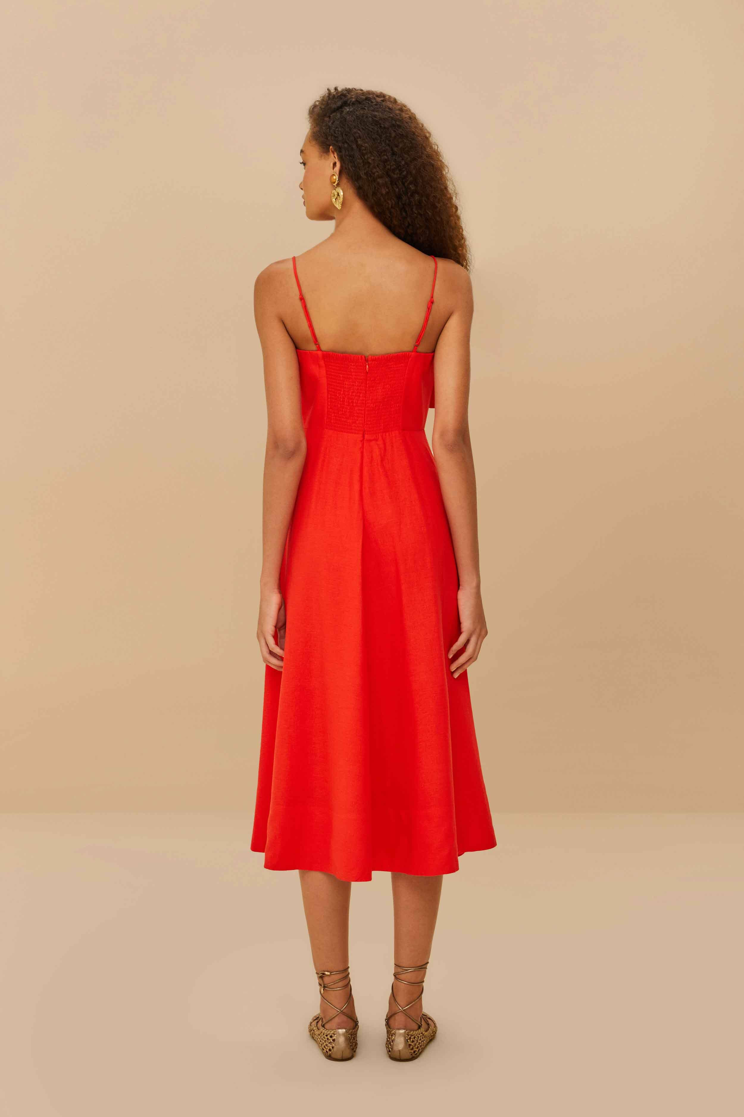 Red Garden Lenzing™ Ecovero™ Euroflax™ Midi Dress - 4