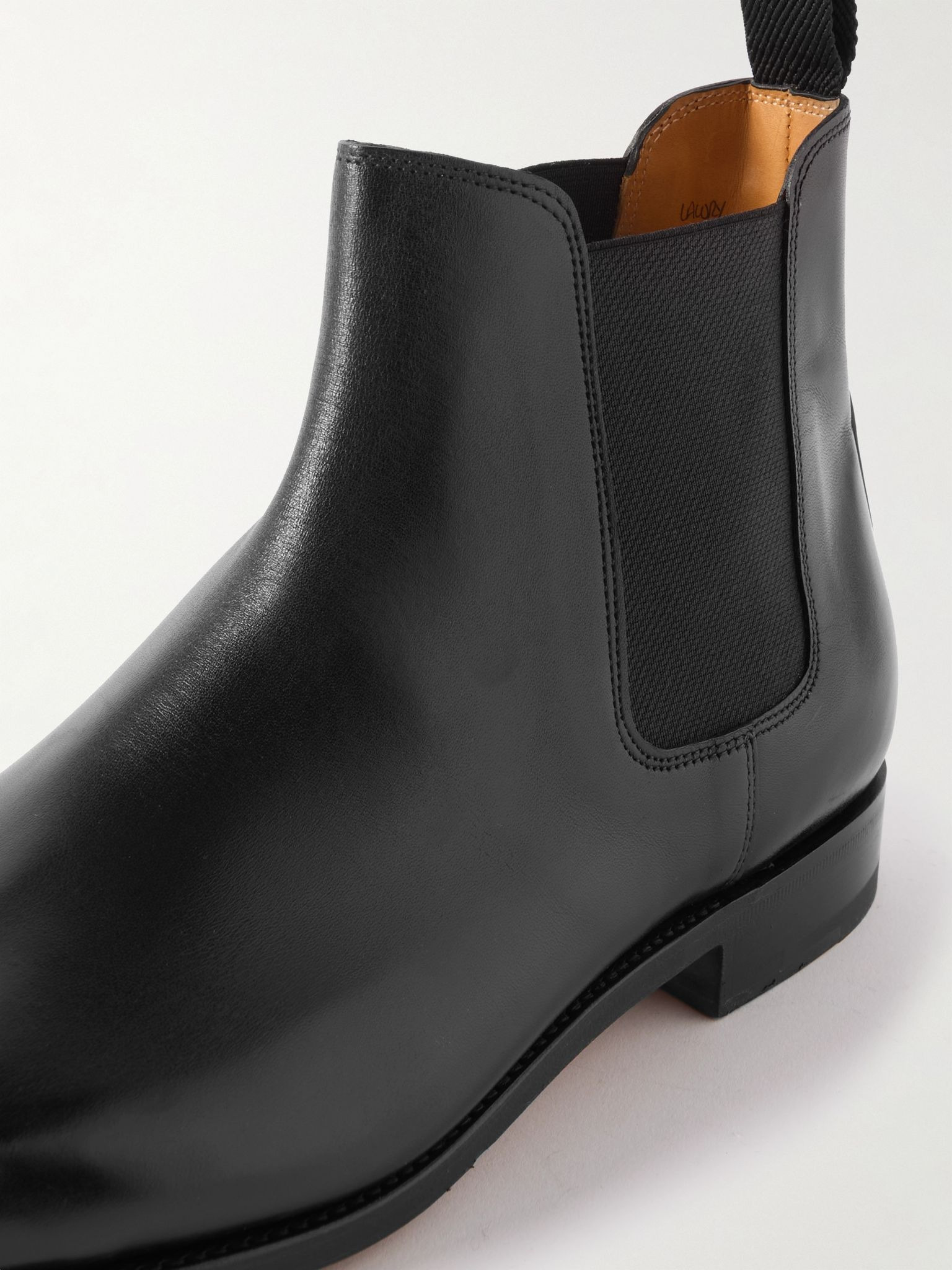Lawry Leather Chelsea Boots Black - 6