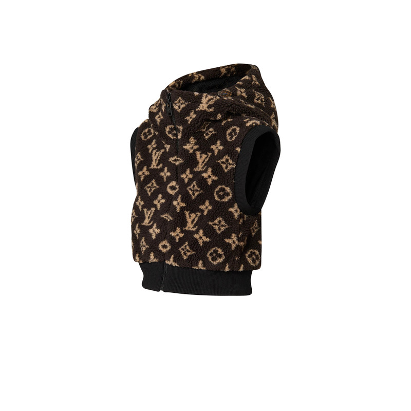 Louis Vuitton Sleeveless Monogram Teddy Jacket outlook