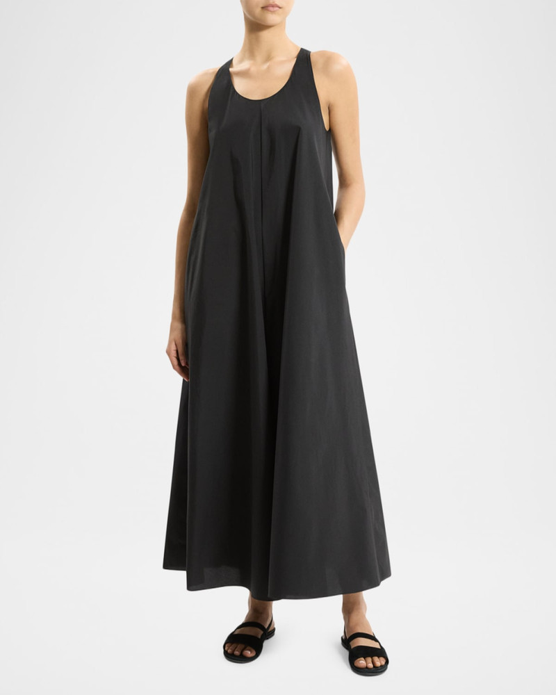 Theory A-Line Cotton Tent Maxi Dress outlook