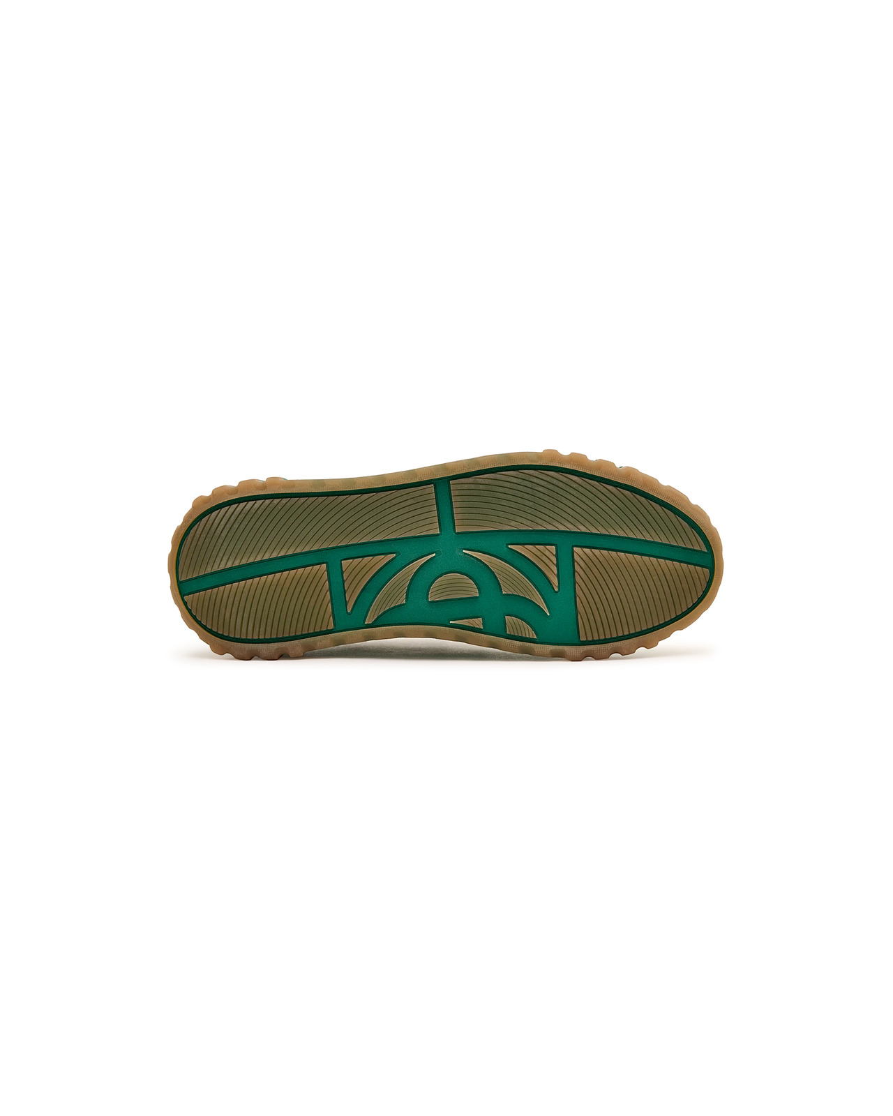 Women's Green Suede Court Sneaker | Casablanca Paris - 6