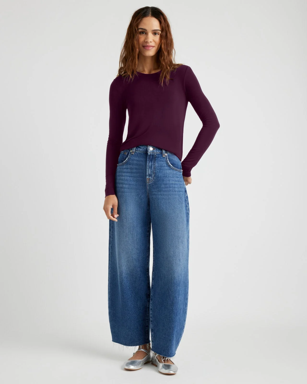 Bamboo Blend Long Sleeve Tee - 1