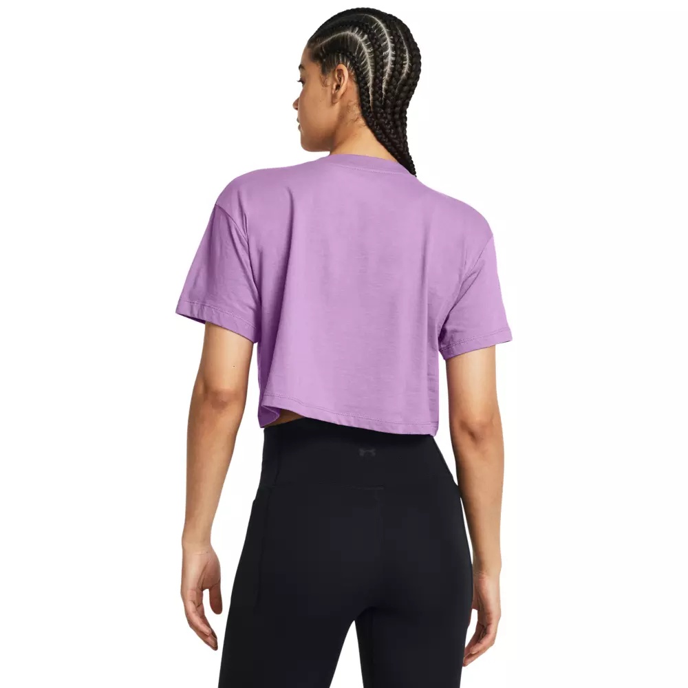 Women's Bubble Script Crop Tee - 2