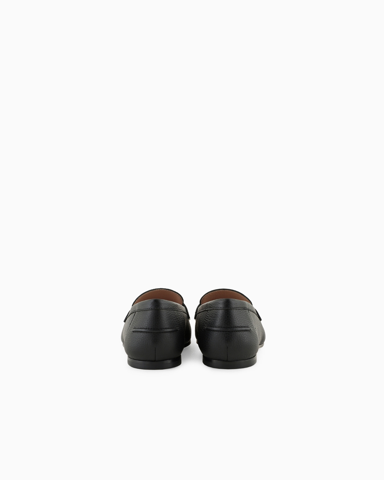 Deer-print leather loafers - 4