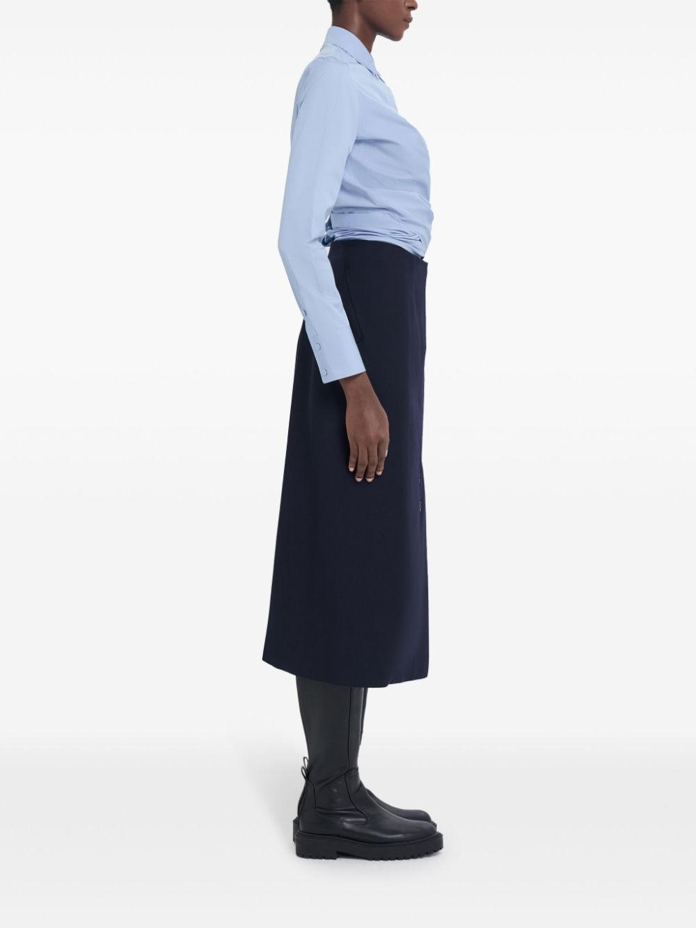 wrap cotton shirt - 3