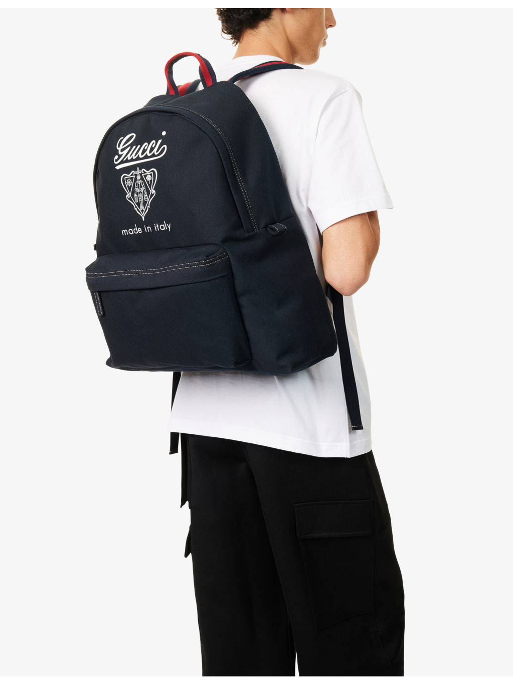 Printed Medium Canvas Backpack - 2