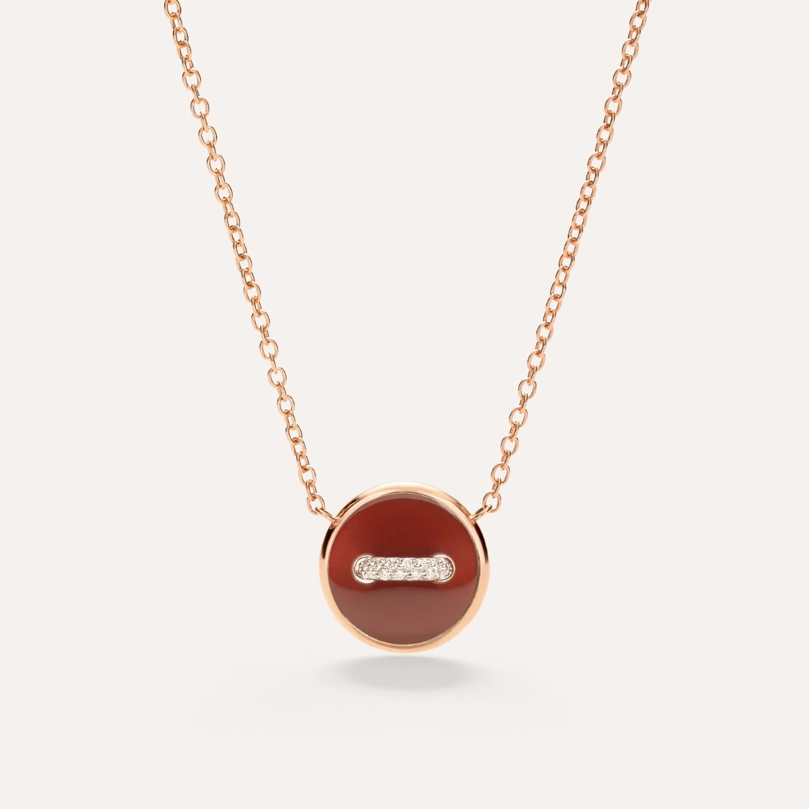 Pom Pom Dot Necklace with pendant - 1