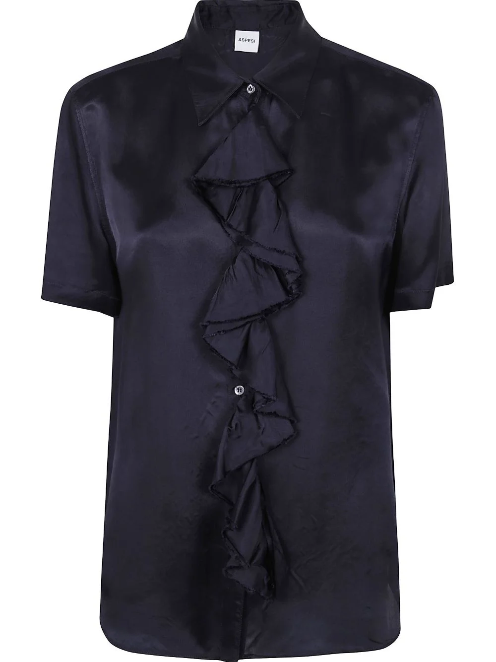 ruffle short-sleeve blouse - 1