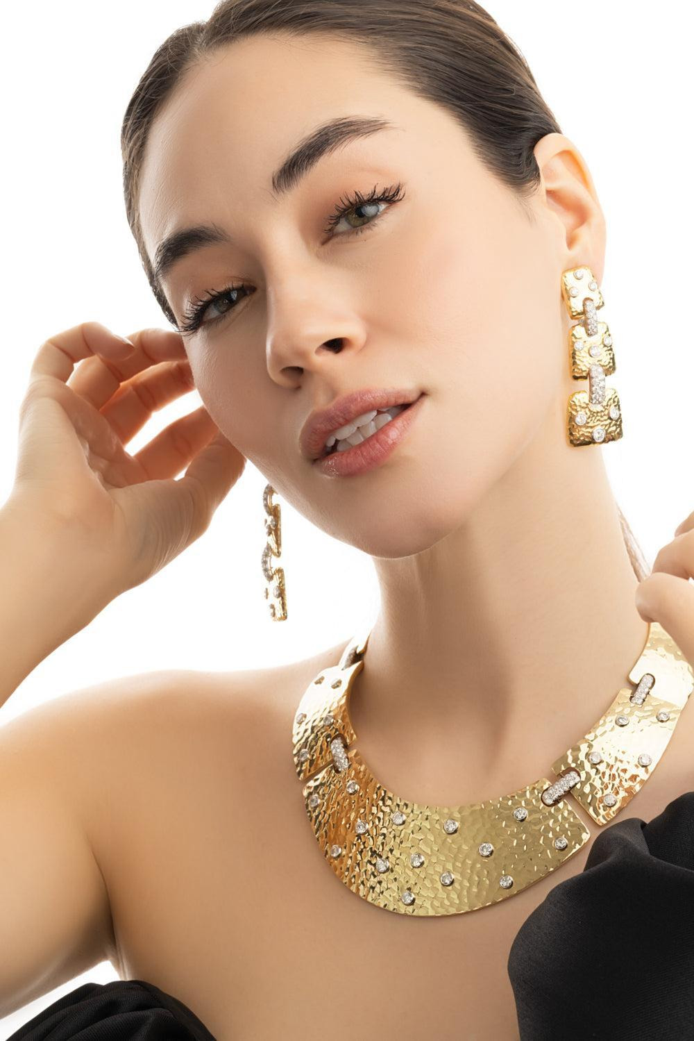 Hammered Starlight Diamond Necklace - 2