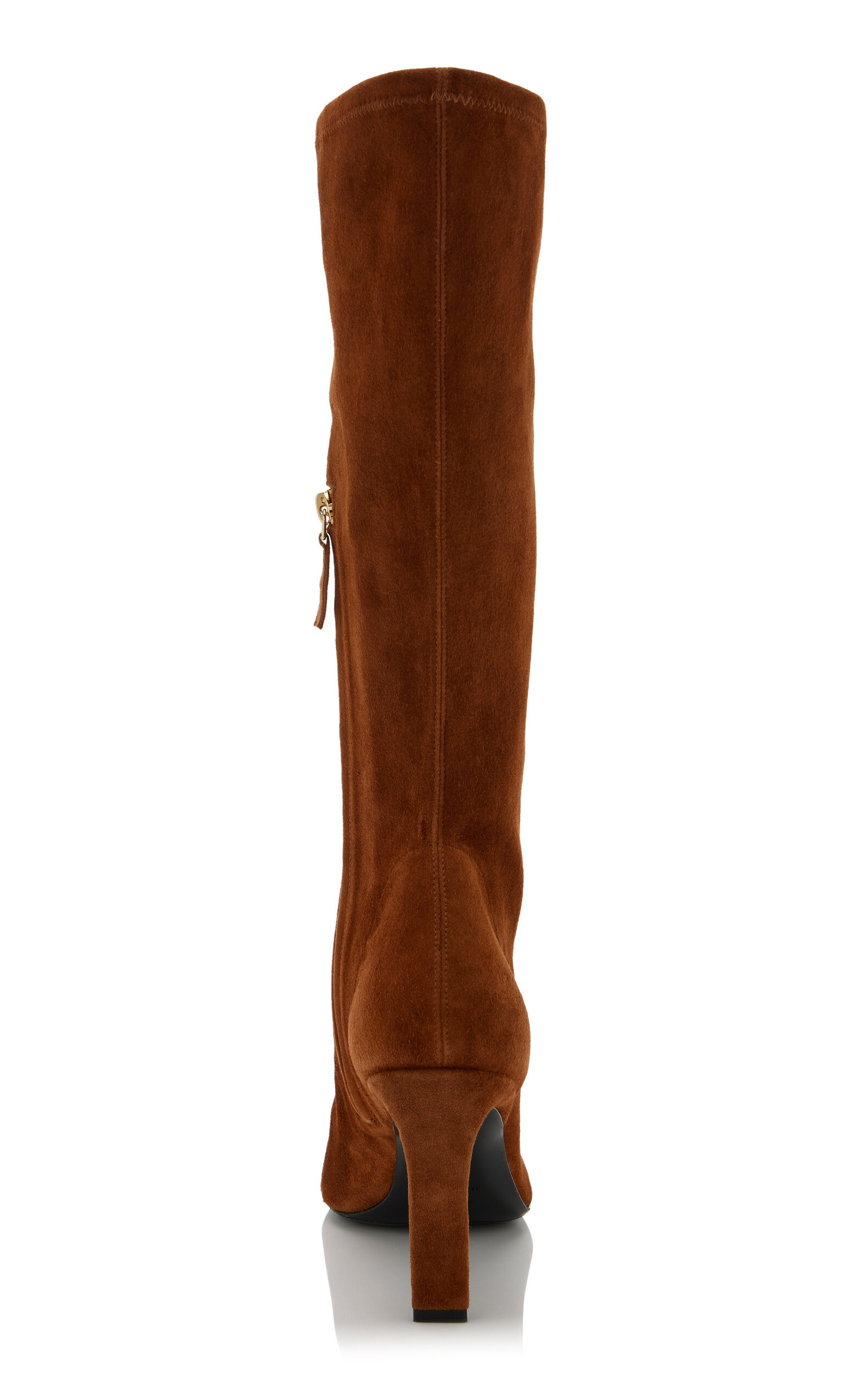 Heeled Suede Boots brown - 5