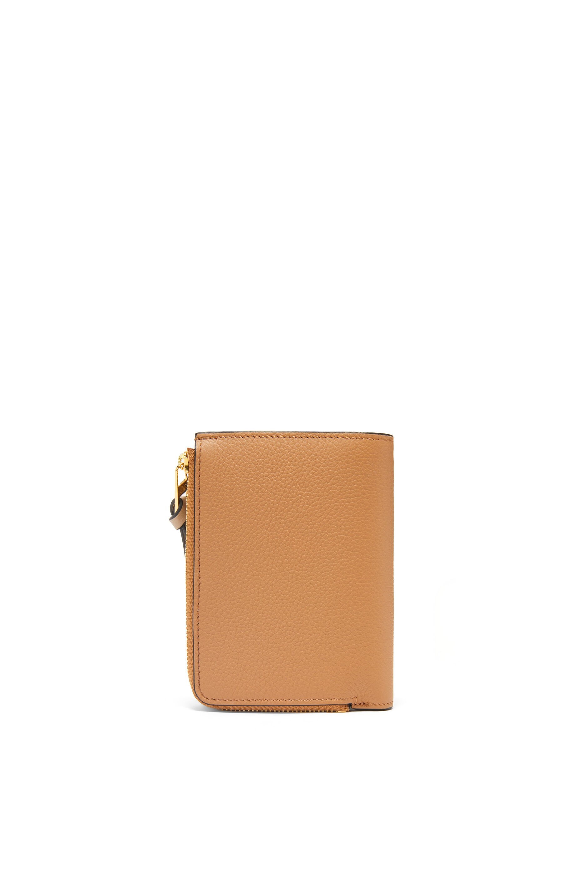 Slim compact wallet in soft grained calfskin - 5