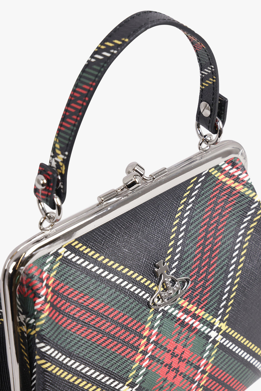 GRANNY SILHOUETTE ORB FRAME PRINT PURSE | TARTAN - 3