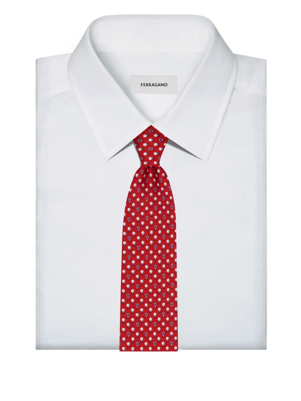 Gancini-patterned tie - 4