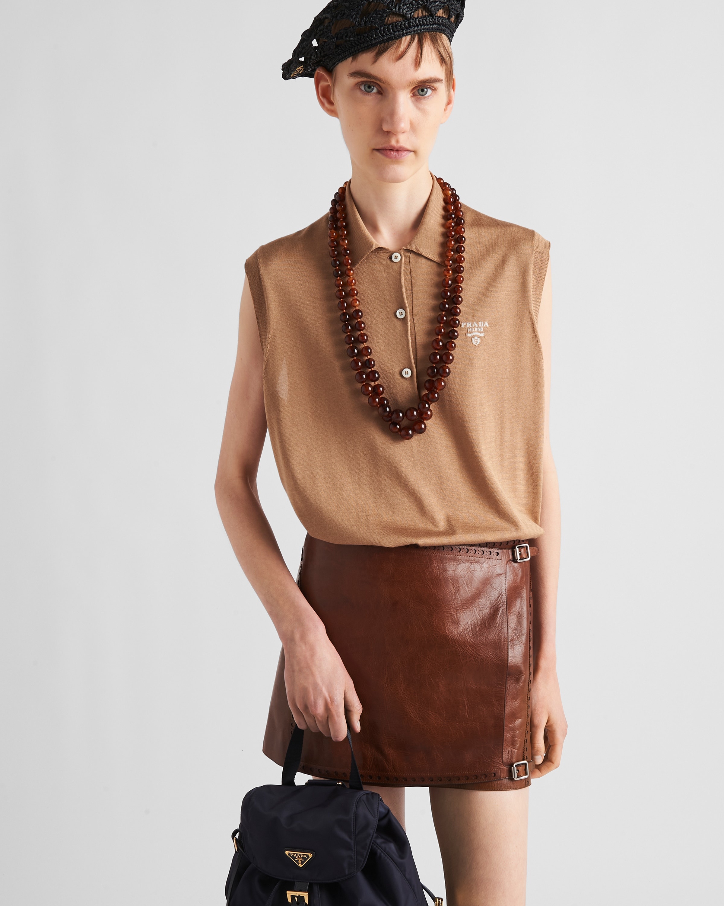 Leather miniskirt - 4
