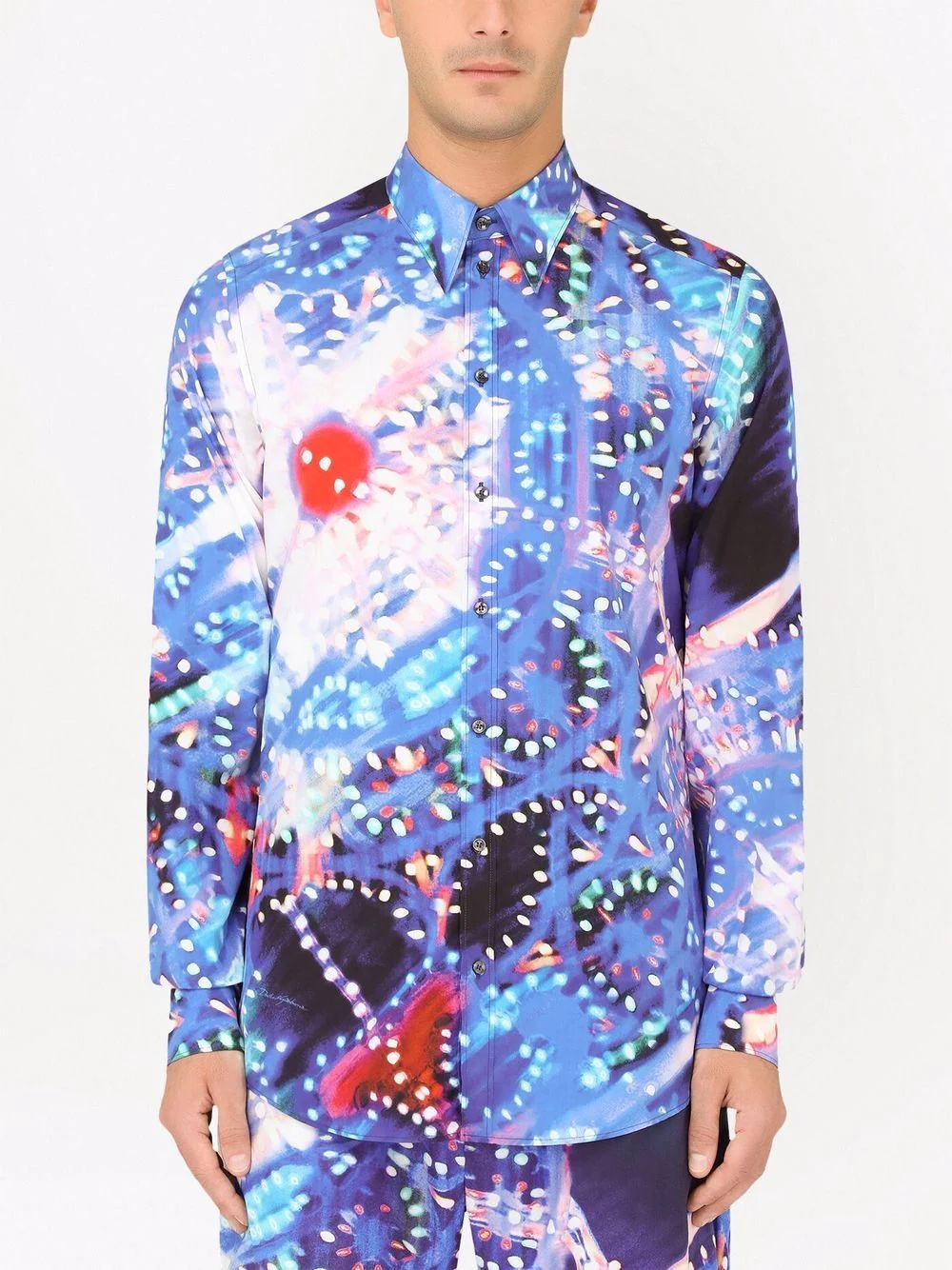 graphic-print long-sleeve shirt - 3