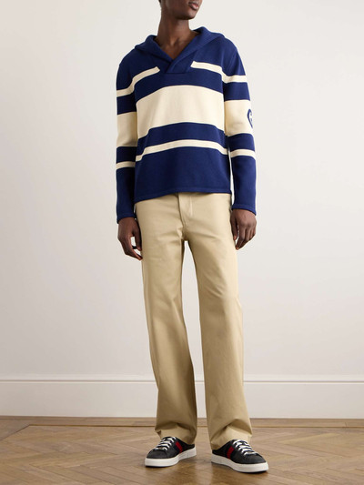 GUCCI Straight-Leg Cotton-Twill Trousers outlook