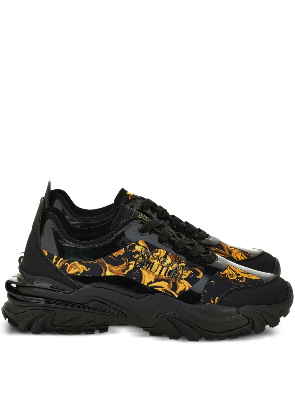 baroque-print trainers - 1
