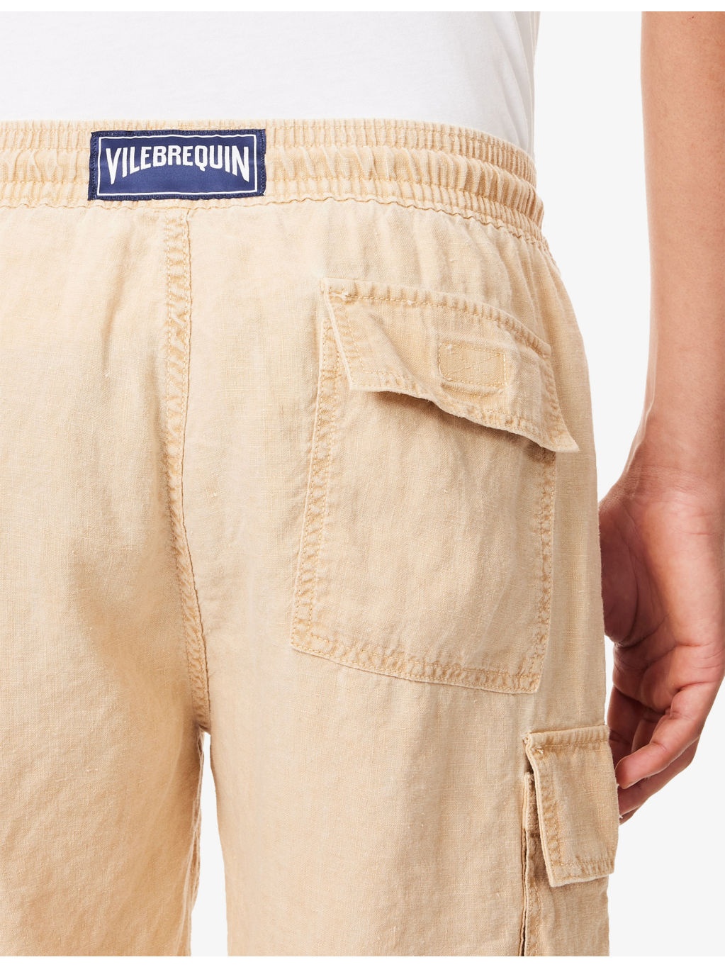 Baie Flap-Pocket Linen Shorts - 5