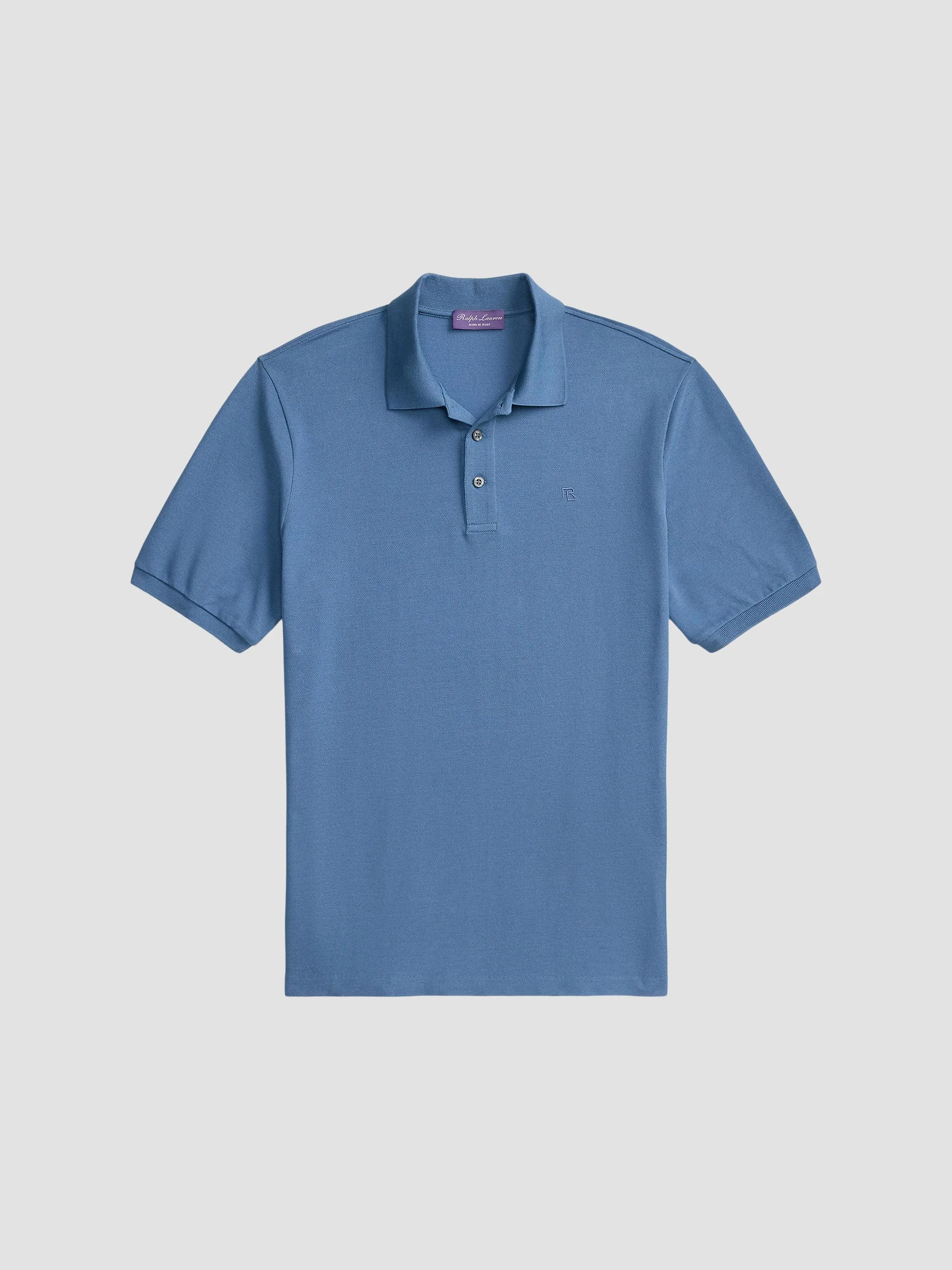 Men's Cashmere-Blend Polo Shirt - Blue Horizon - 1
