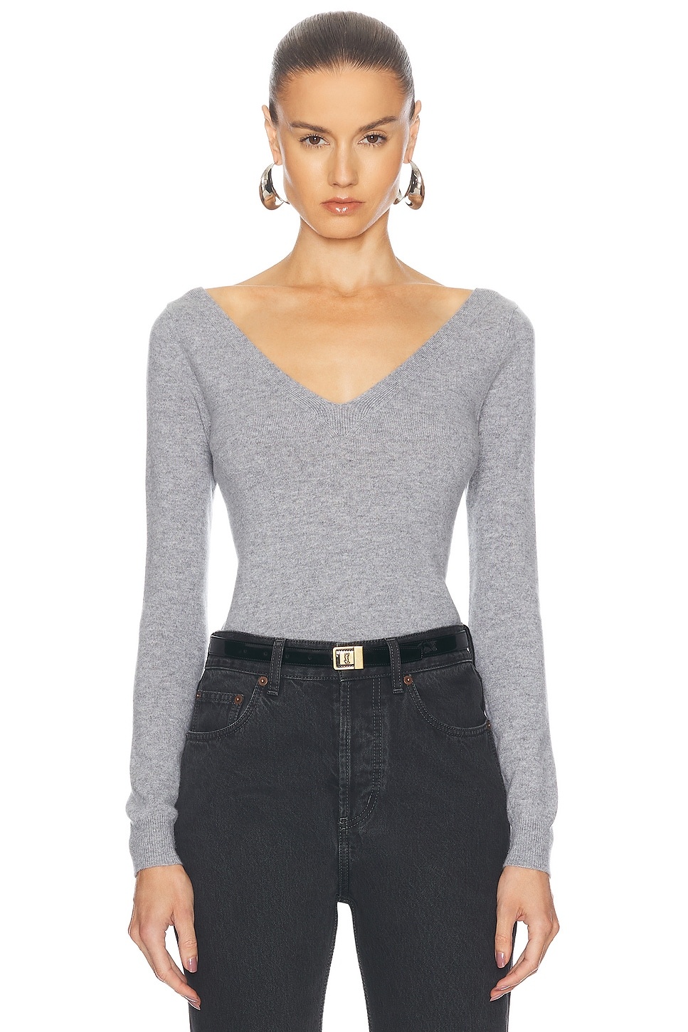 V-neck Sweater - 1