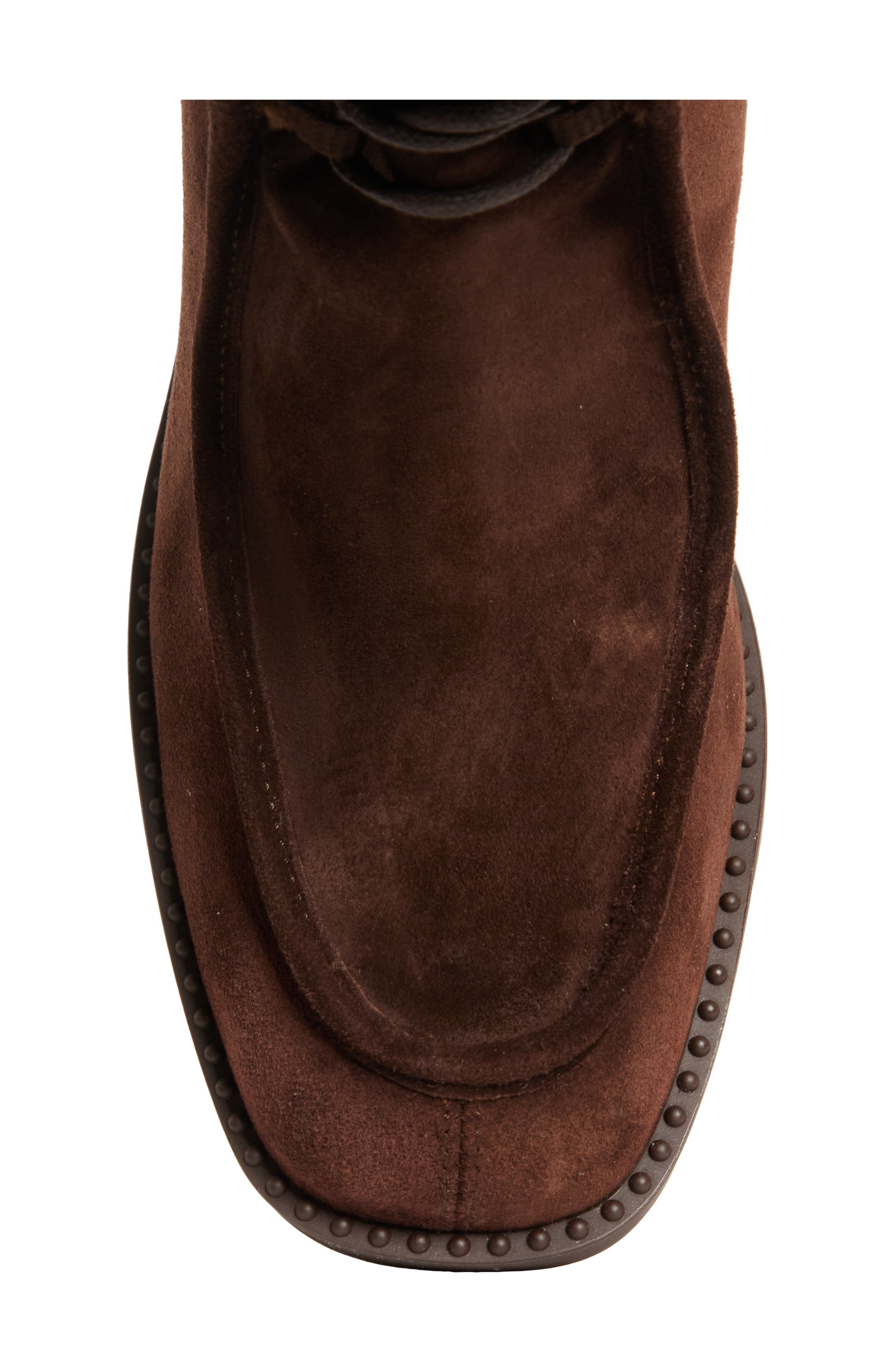 Jimmy Choo Hali Genuine Shearling Lined Bootie in Chocolate/Chocolate at Nordstrom - 5