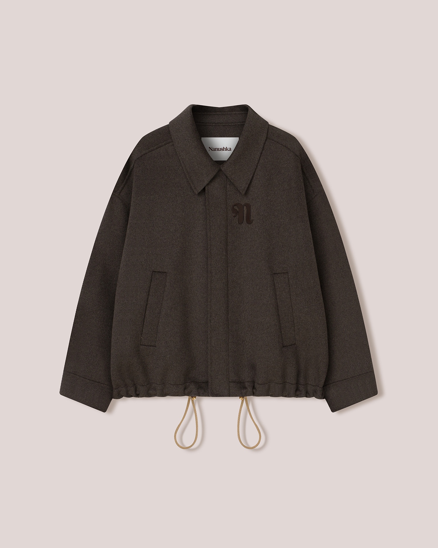 DRUE - Double wool jacket - Dark Grey - 1