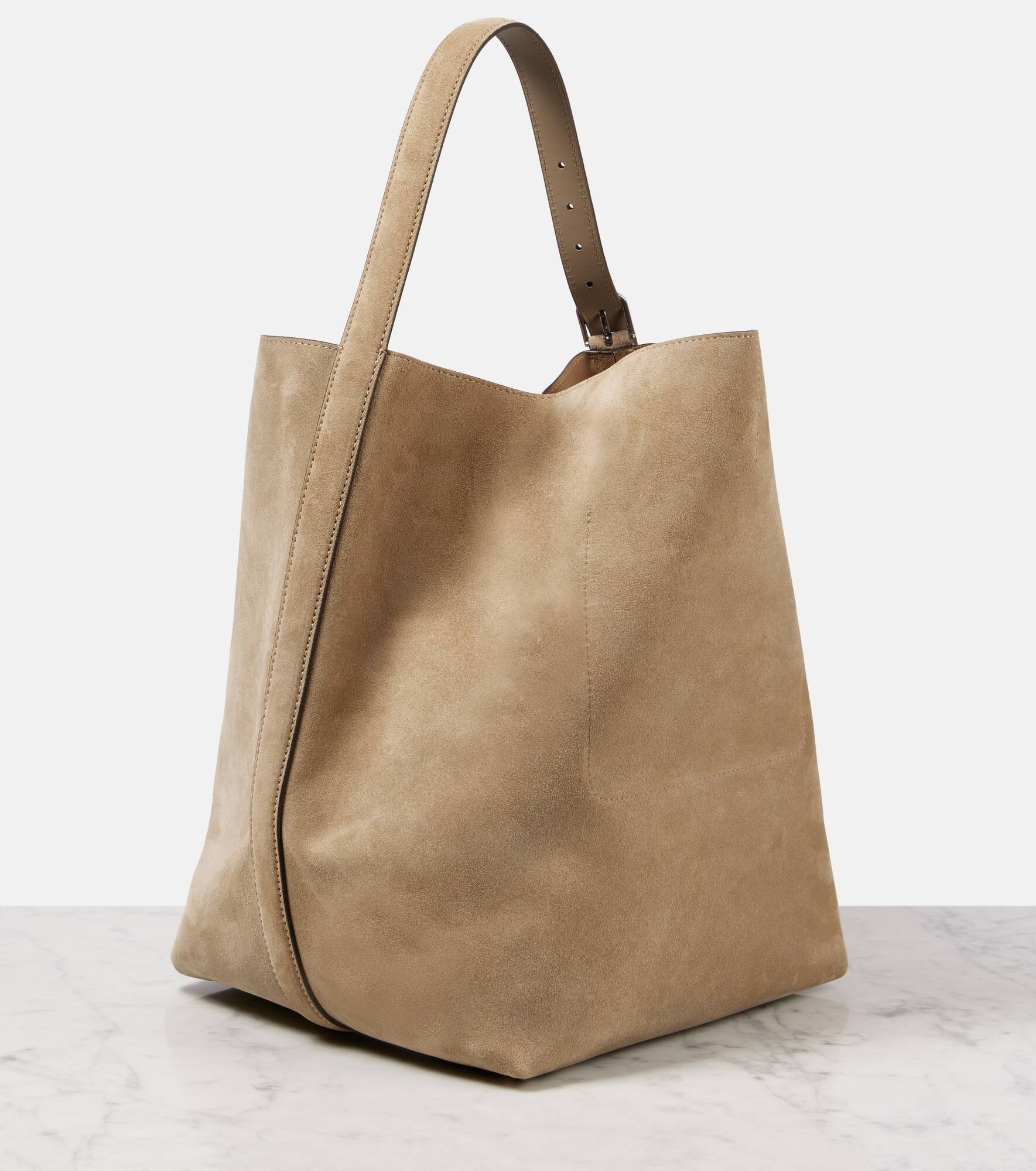 Suede tote bag - 4