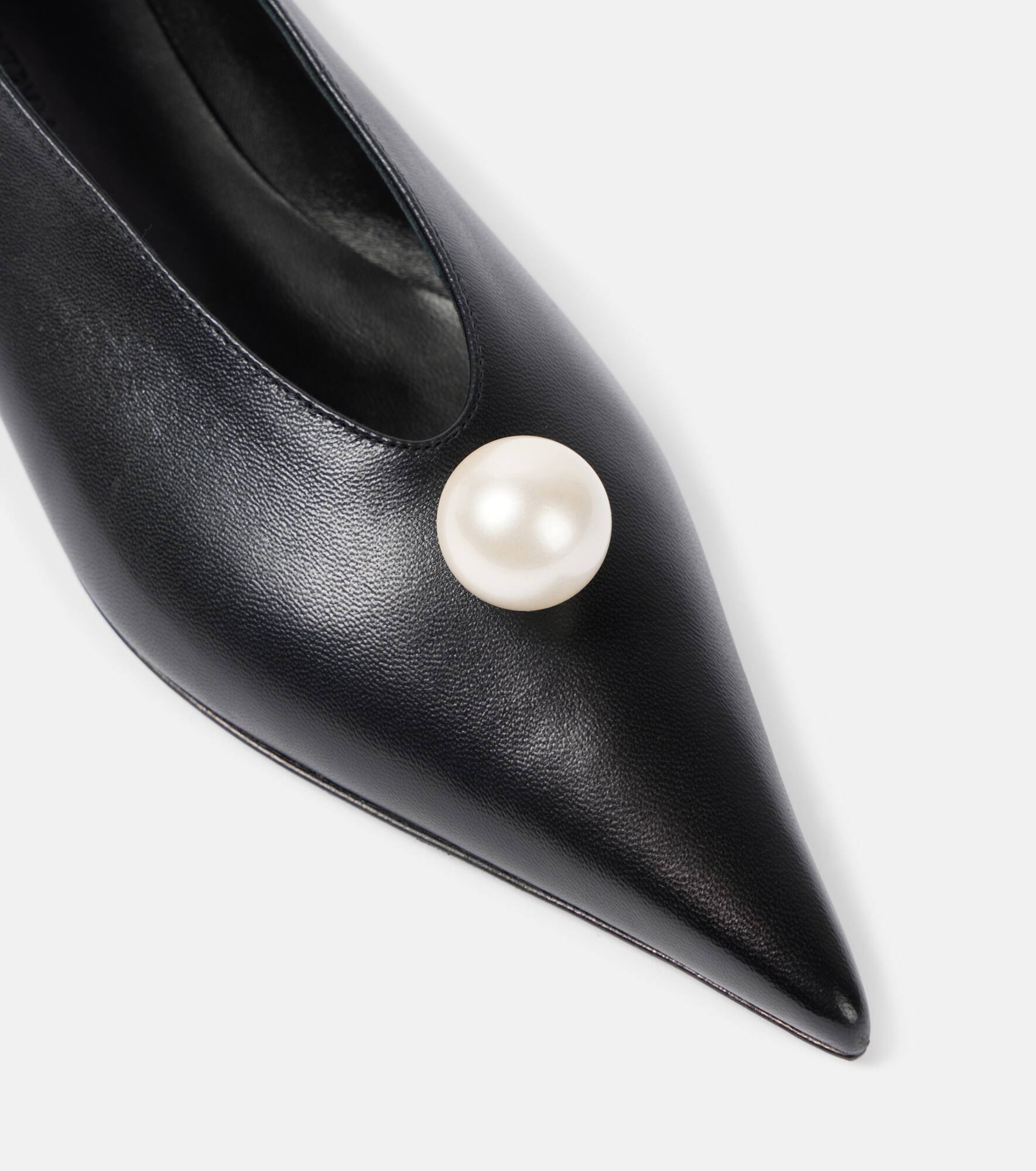 Embellished leather ballet flats - 5