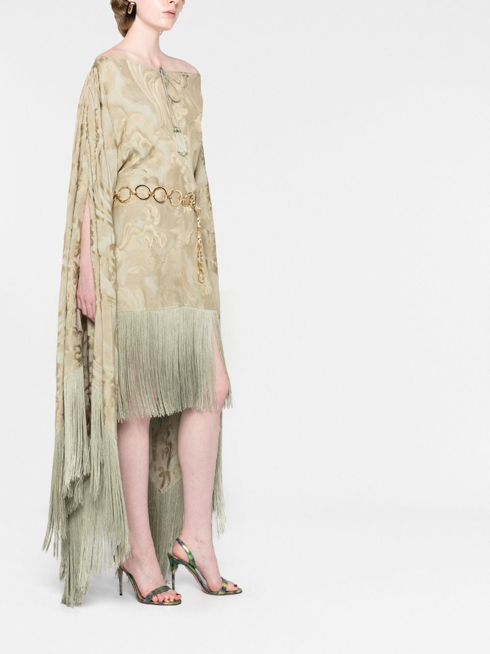 Veneno Clouds kaftan minidress - 6