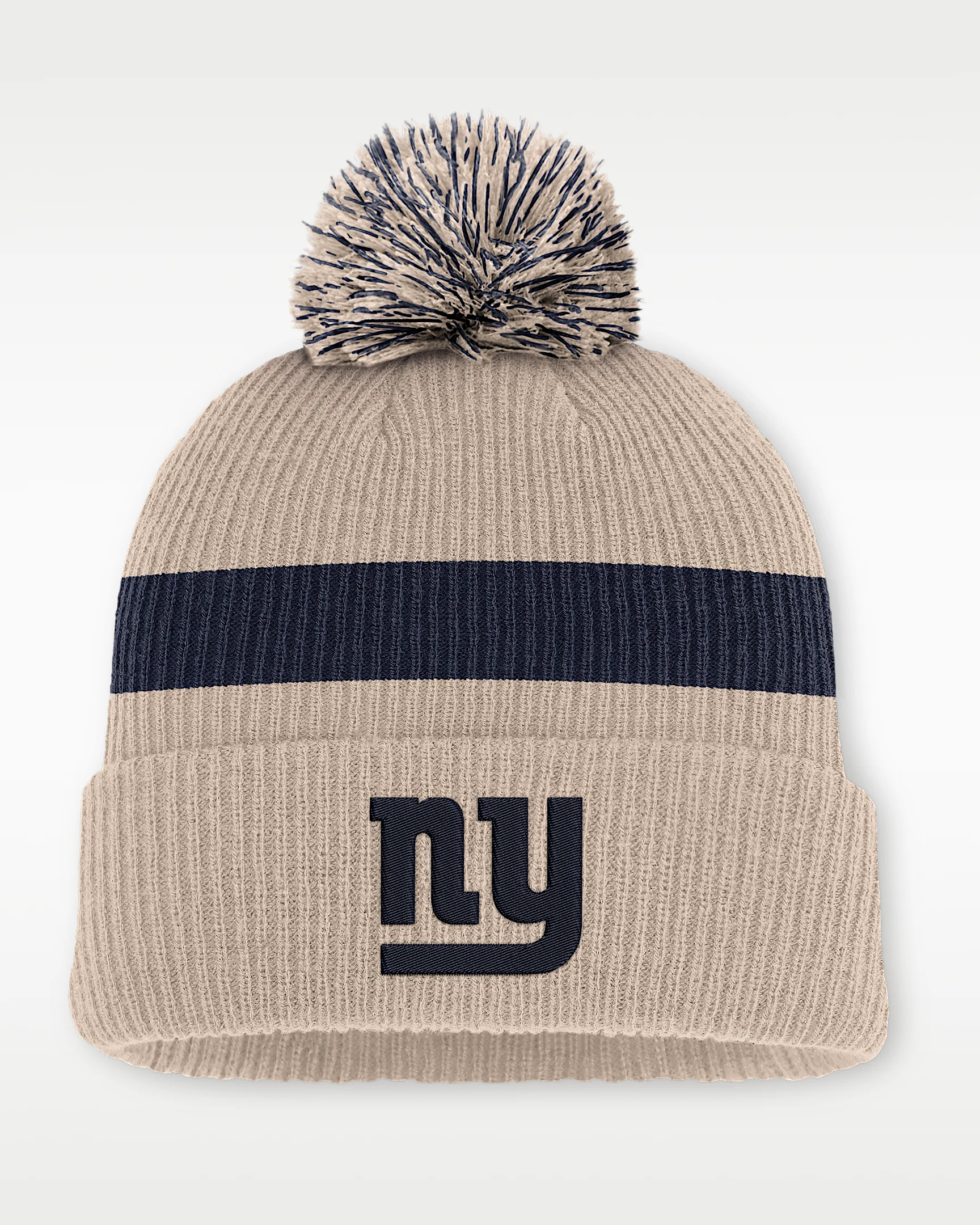 New York Giants Rewind Peak Men's Nike NFL Cuffed Pom Beanie - 1