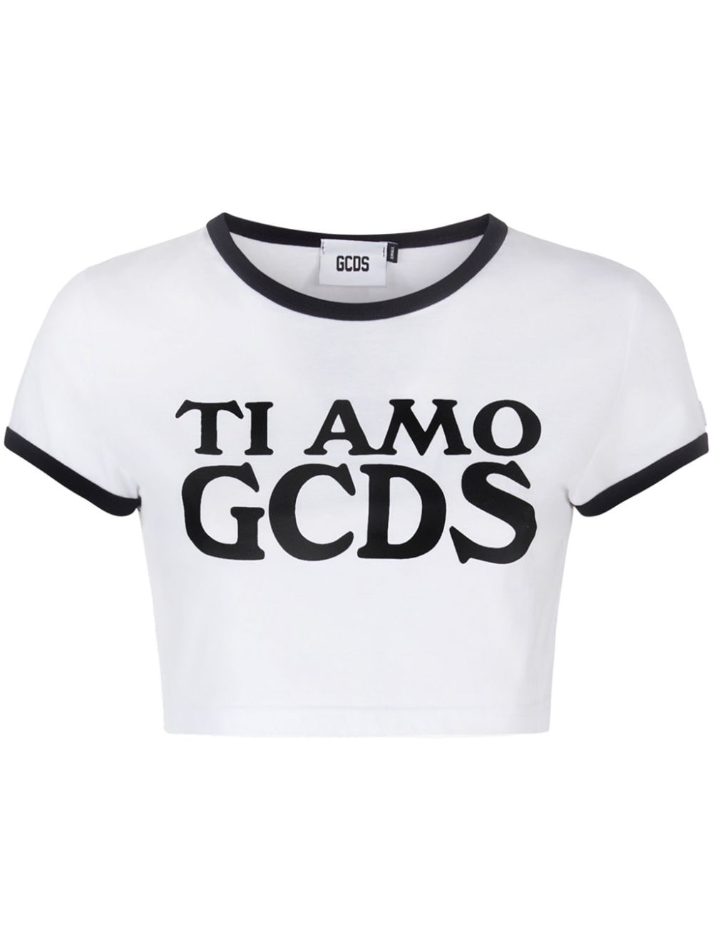 Ti Amo cropped T-shirt - 1