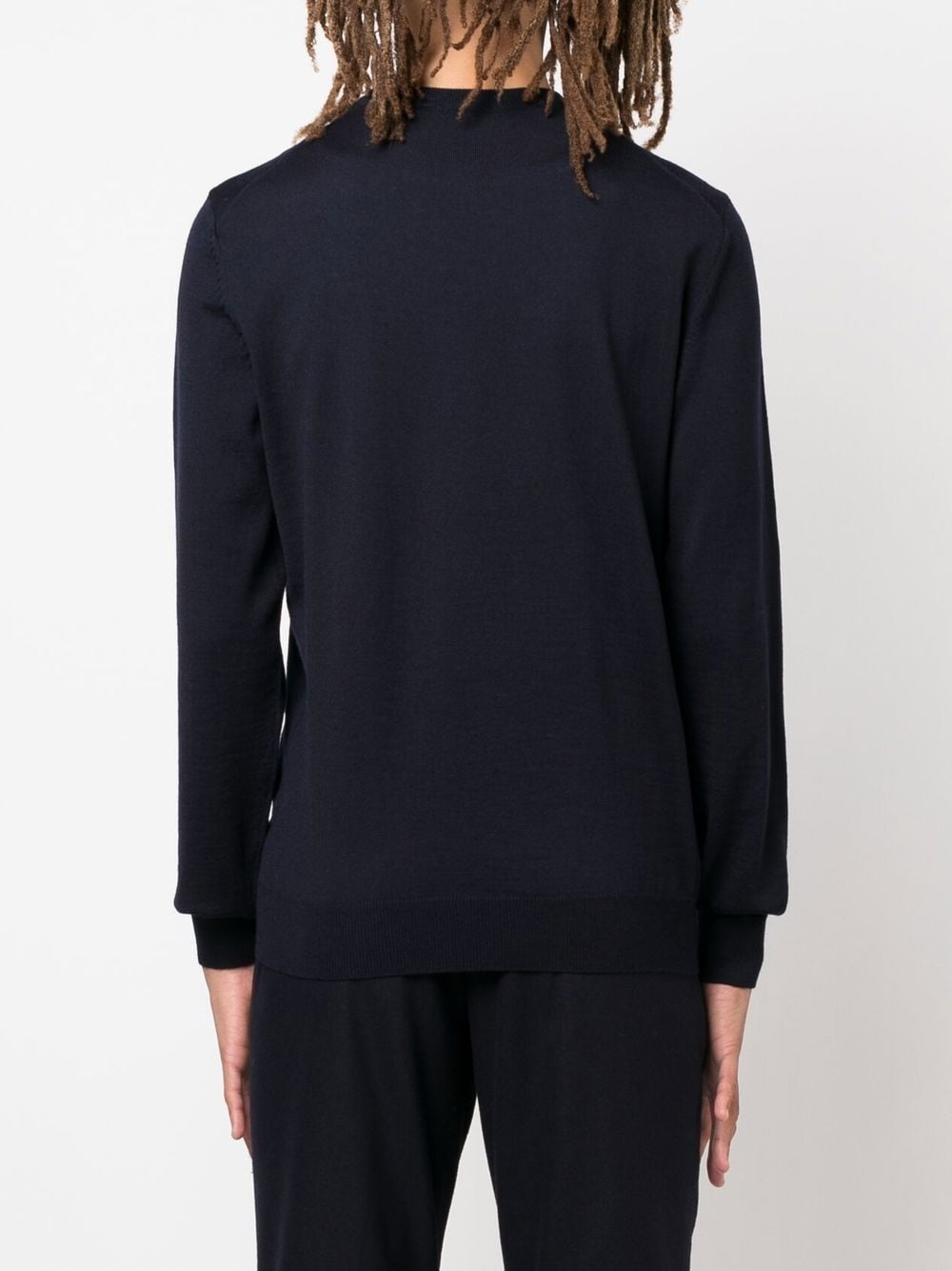 crewneck virgin wool jumper - 4