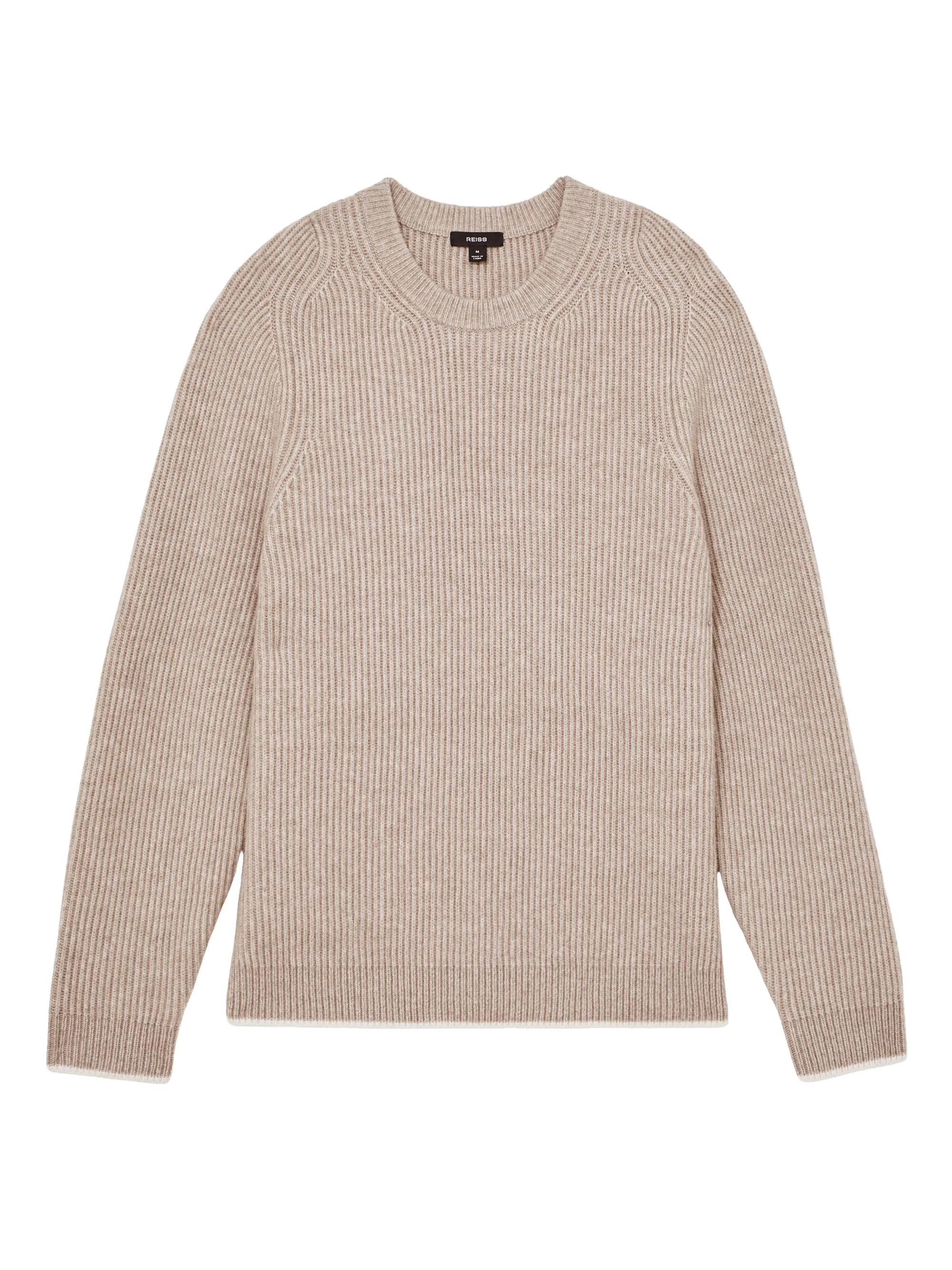Men's Crammond Brushed Wool-Blend Sweater - Oatmeal Brown - 1