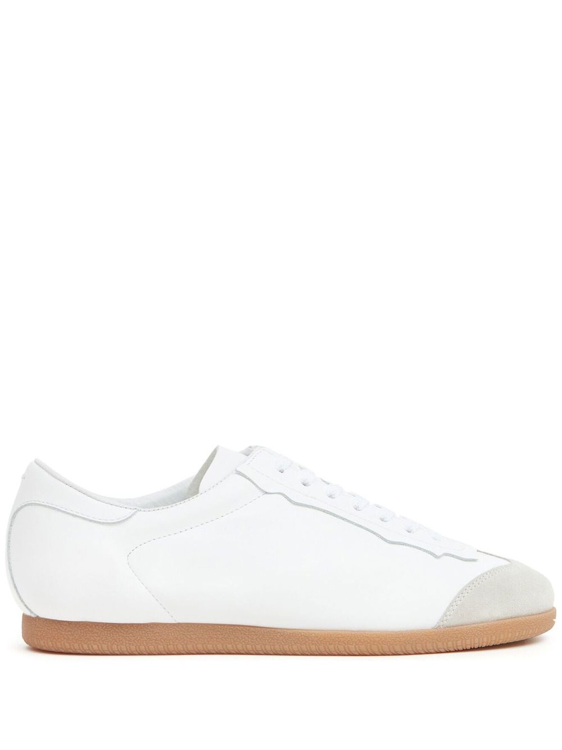 White Featherlight Low Top Sneakers - 1