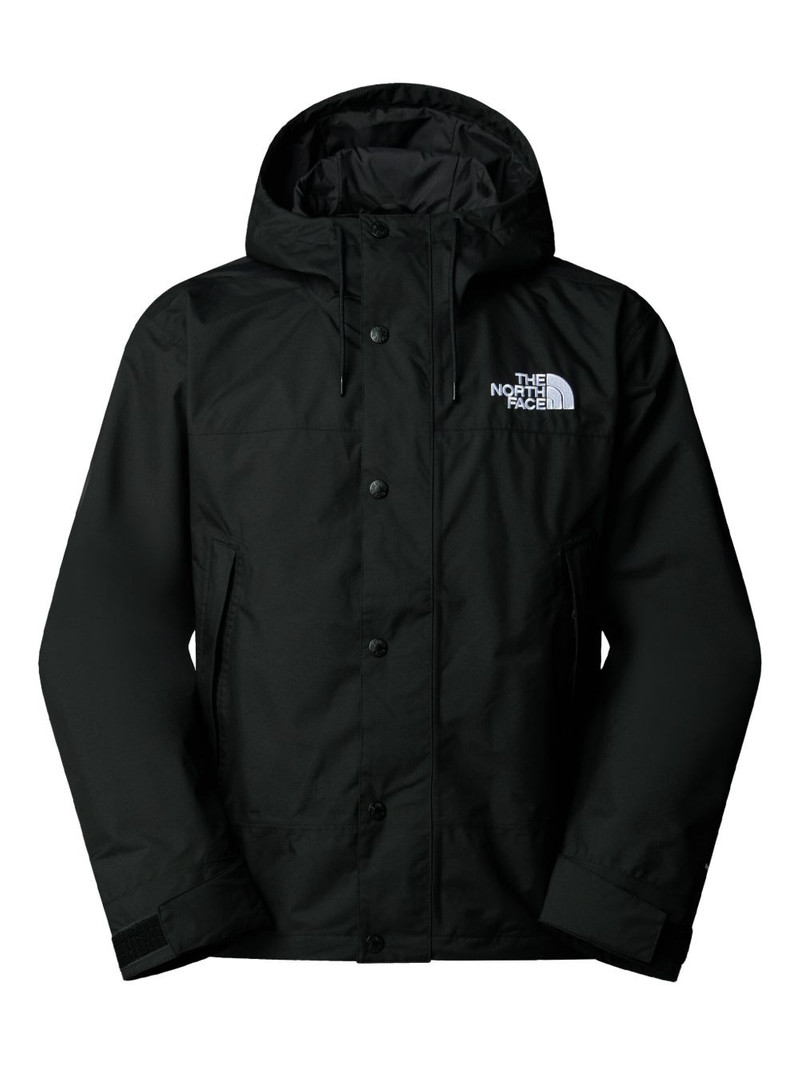 hooded button-fastening jacket 1
