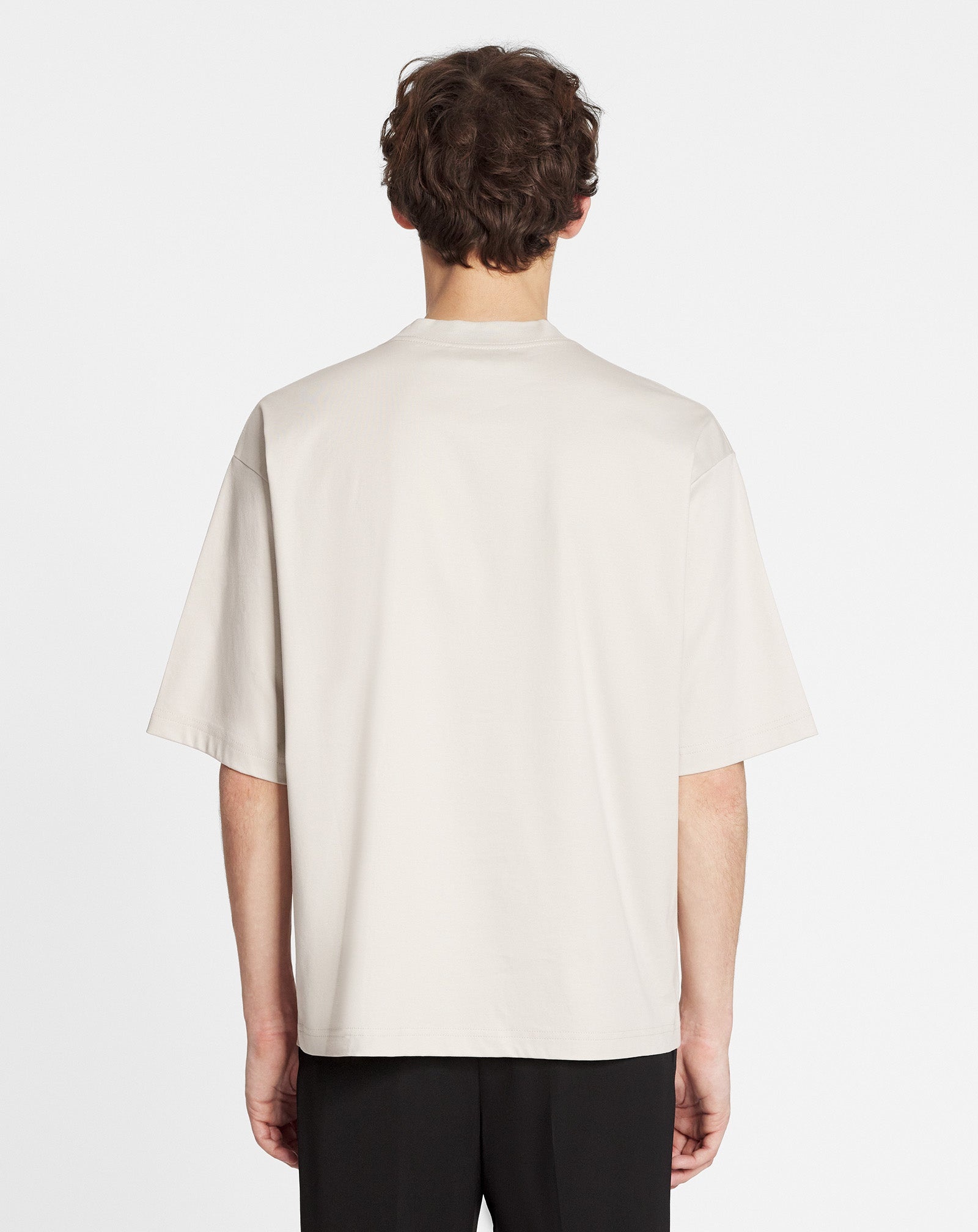 OVERSIZED T-SHIRT WITH RAFFIA LANVIN PARIS EMBROIDERY - 4