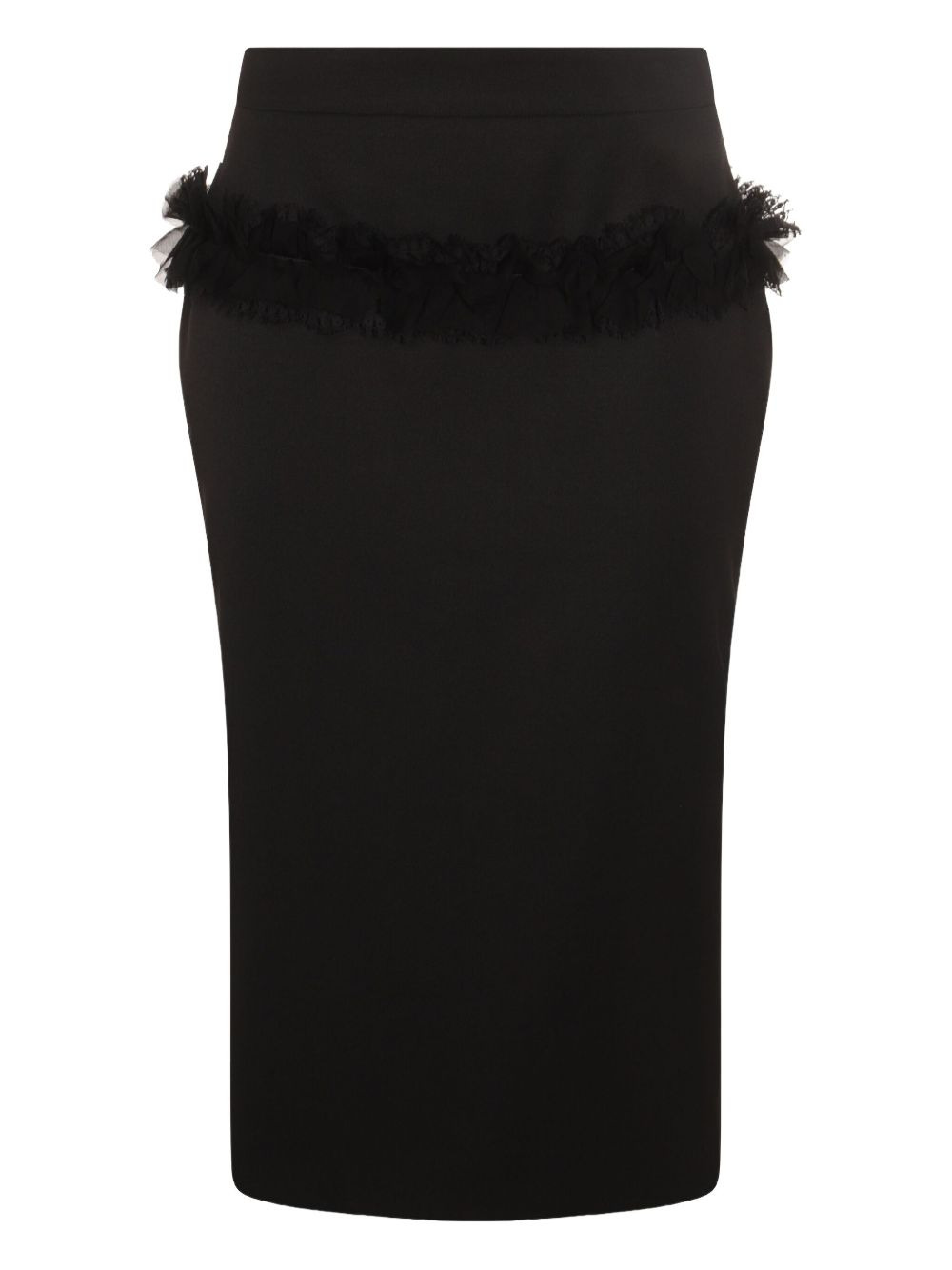 button-front ruffled skirt - 3