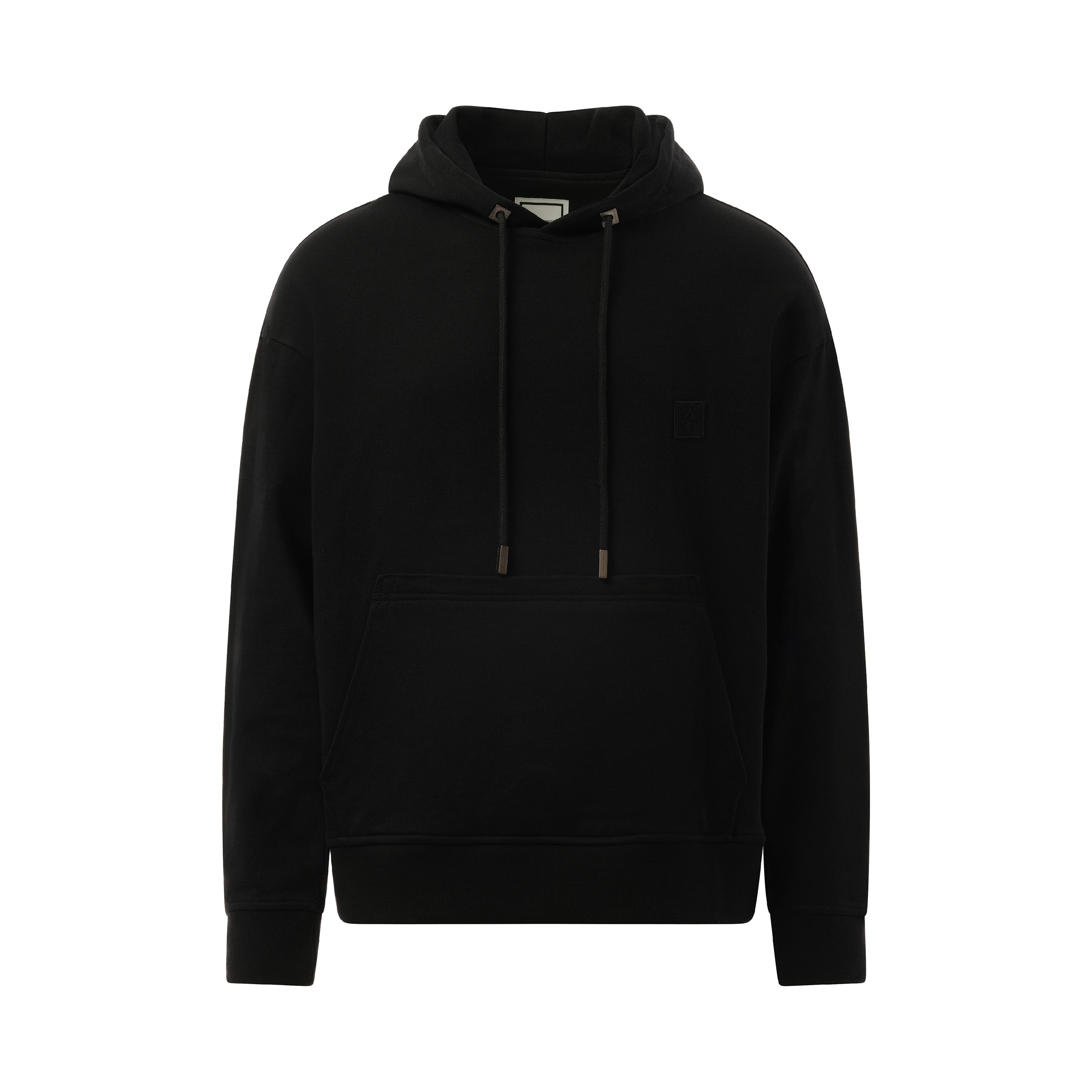 Metallic Print Hoodie in Black - 2