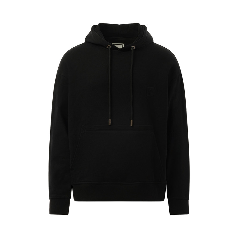 Wooyoungmi Metallic Print Hoodie in Black outlook
