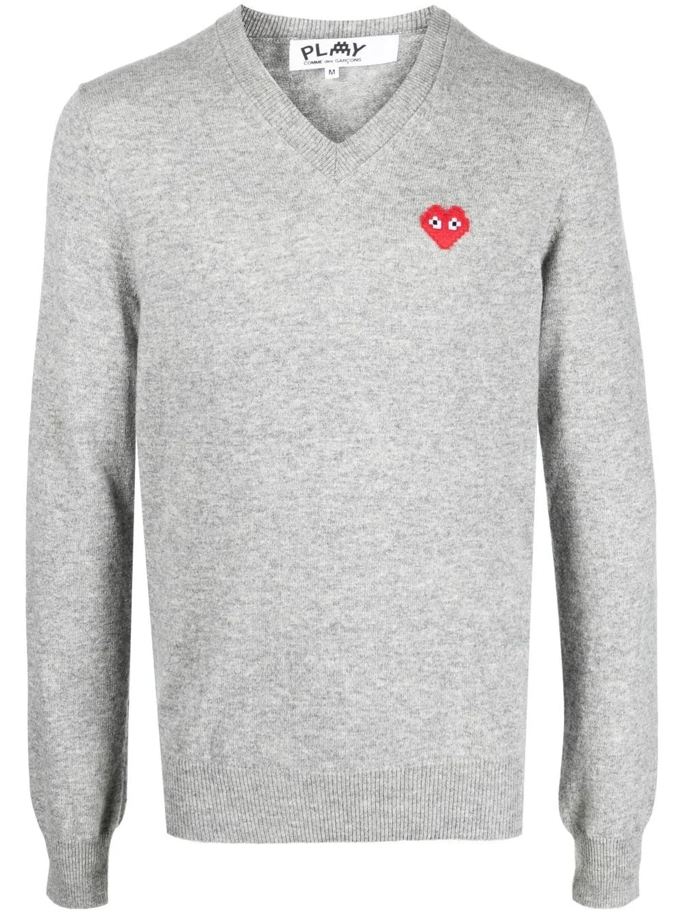 V-neck wool jumper - 1