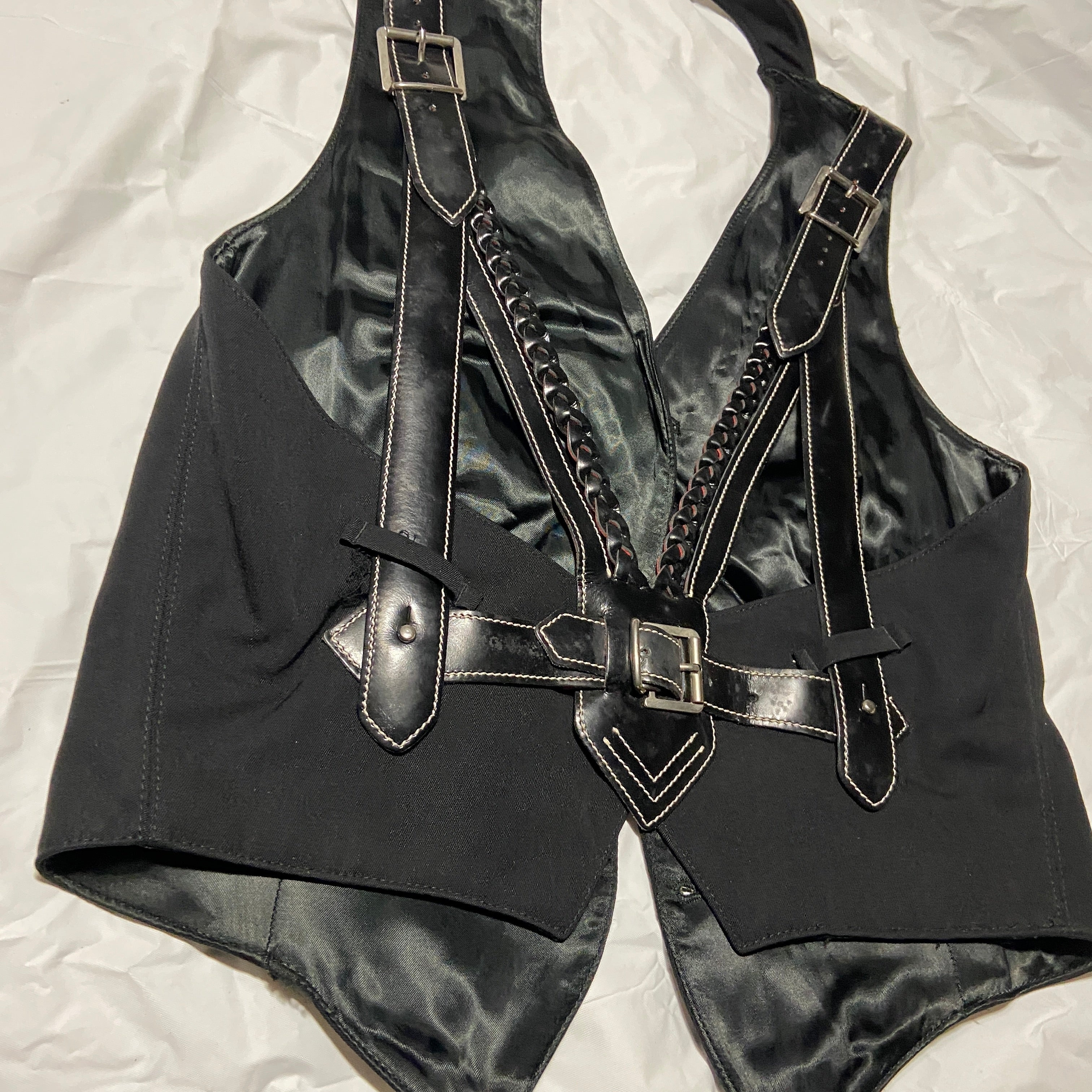 Jean Paul Gaultier Madonna leather bondage waistcoat - 5