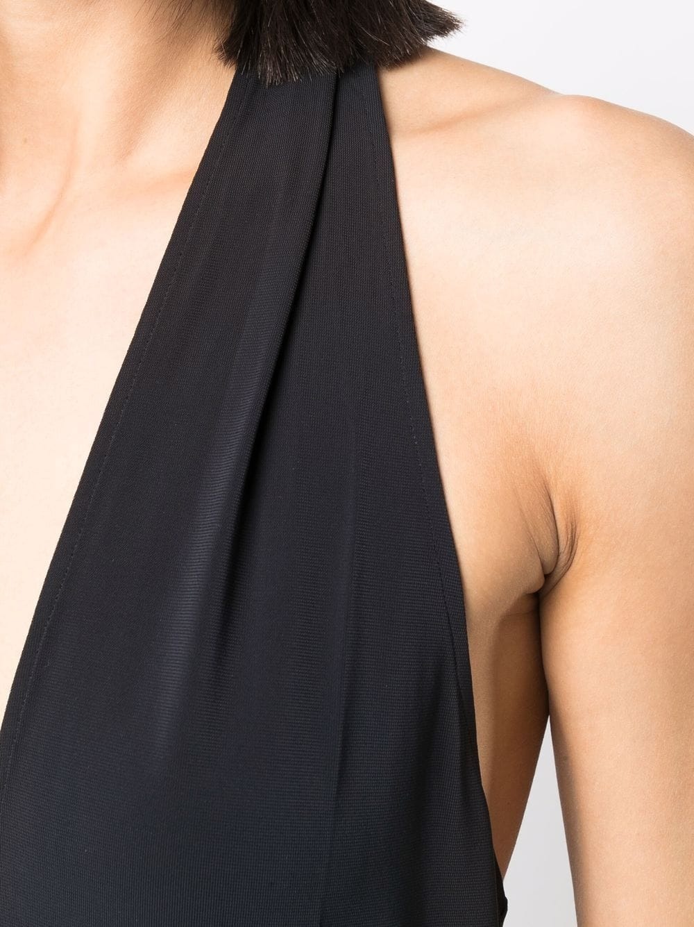 halterneck wide-leg jumpsuit - 5