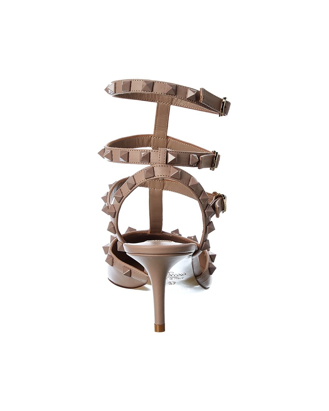 Valentino Rockstud Caged 65 Leather Ankle Strap Pump - 3