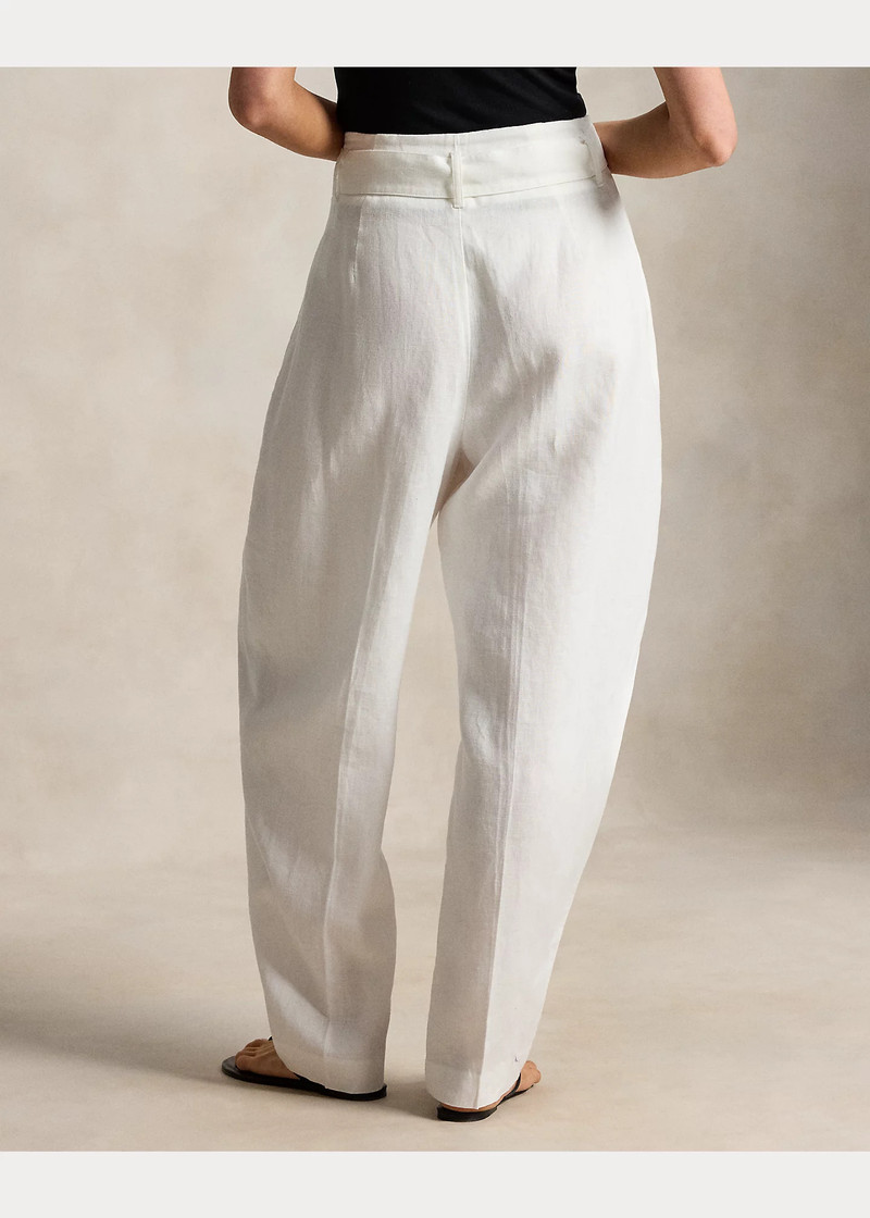 Linen Tapered Wrap Pant 4