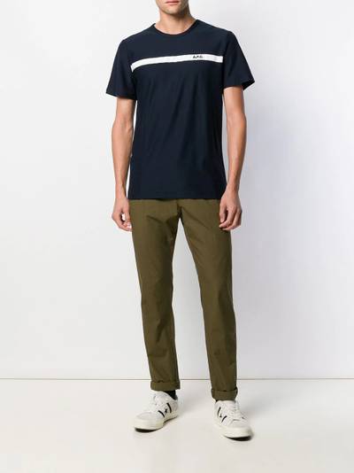 A.P.C. contrasting stripe T-shirt outlook