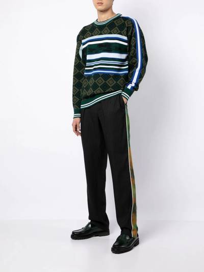 Ahluwalia panelled tailored trousers outlook