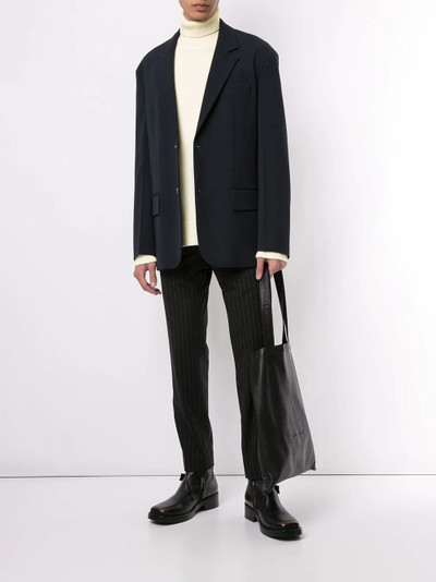 Wooyoungmi asymmetric-hem roll neck sweater outlook