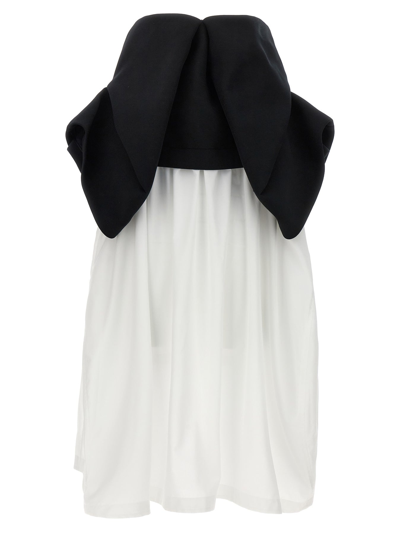 Hood Application Dress Dresses White/Black - 1